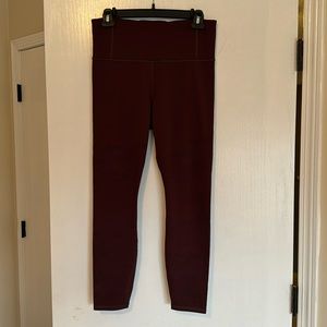 Athleta Persistence Laser Cut leggings, 7/8 size M